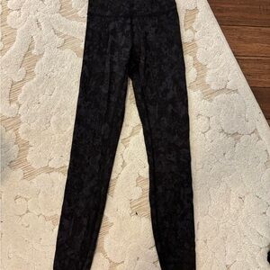 lululemon athletica Black Patterned Leggings